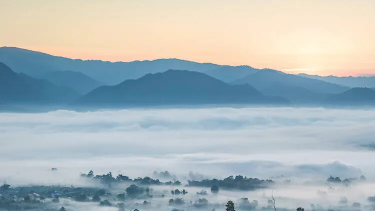 sunset in pai