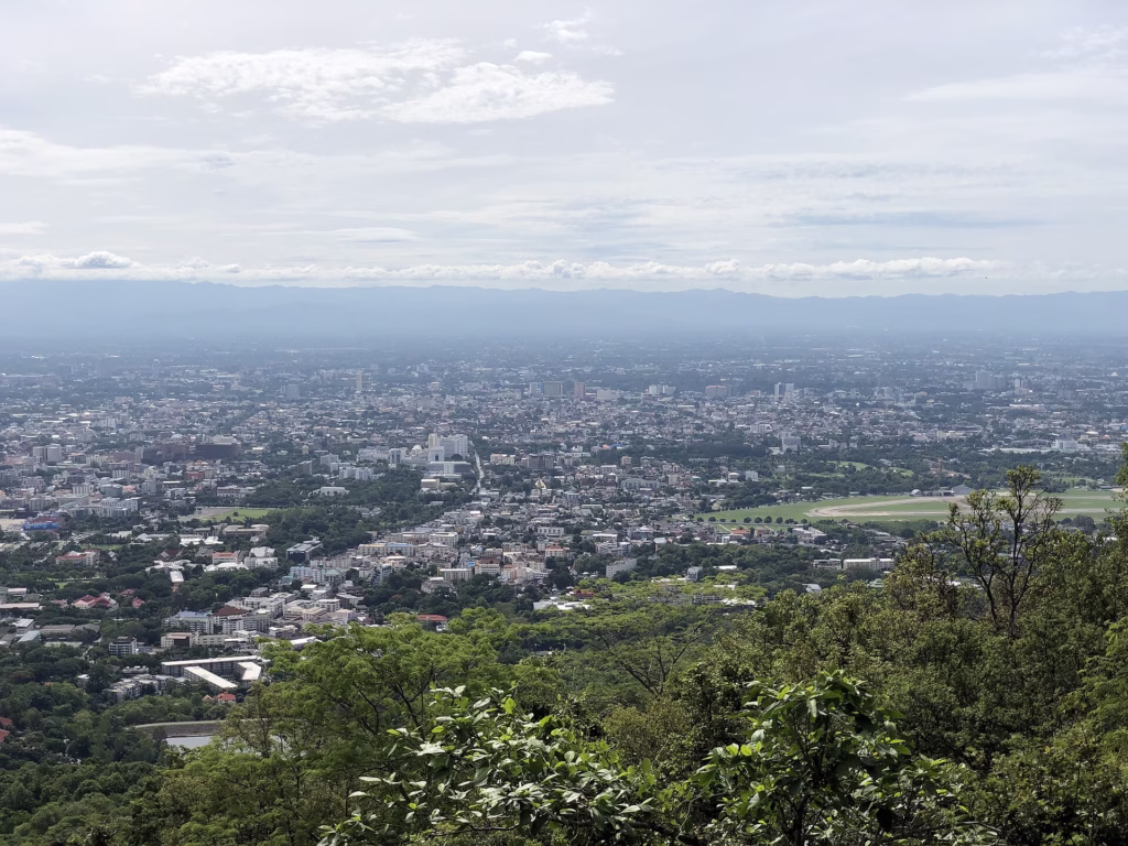 View over Chiang Mai city from Doi Suthep